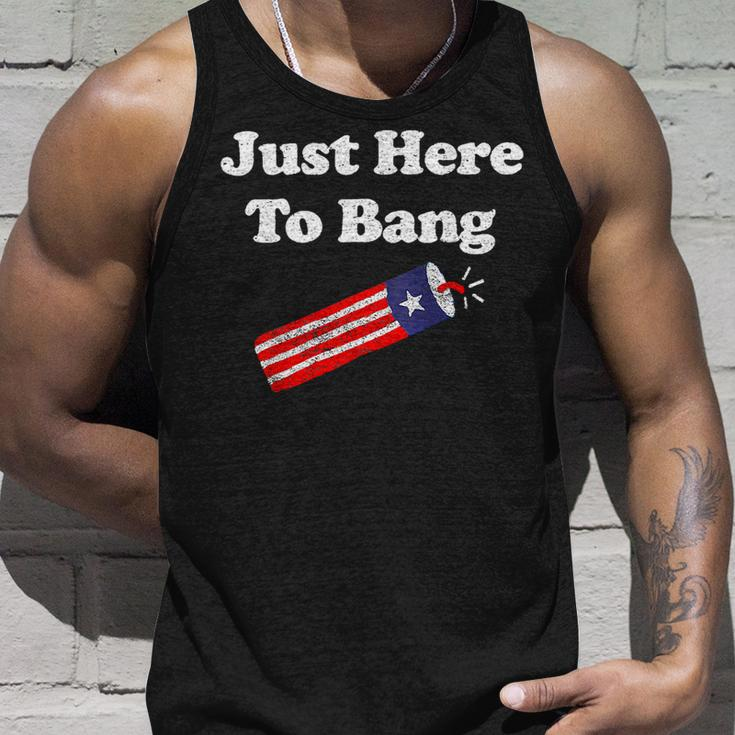 Funny Fourth Of July 4Th Of July Im Just Here To Bang_1 Unisex Tank Top Gifts for Him
