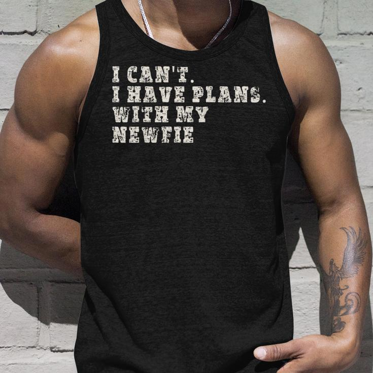 Funny I Cant I Have Plans With My Newfie Unisex Tank Top Gifts for Him