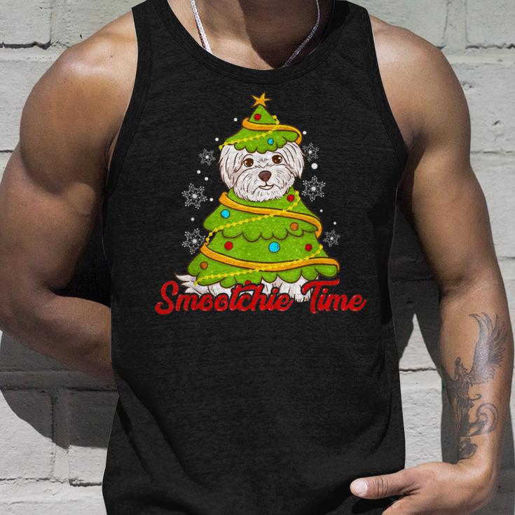 Maltese Cute Tree Dog Ugly Christmas Sweaters Tank Top Gifts for Him