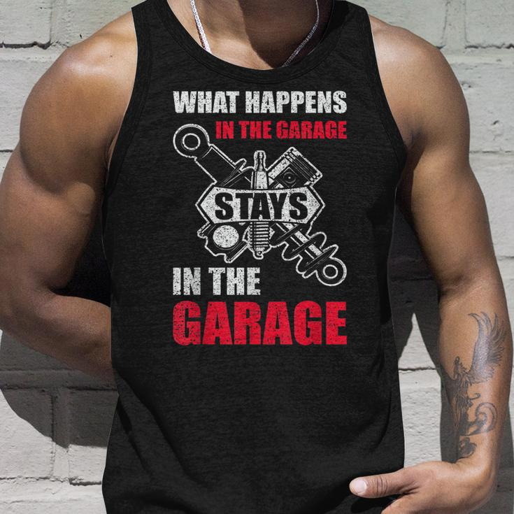 Funny Mechanic For Men Car Dad Garage Father Day Car Lover Unisex Tank Top Gifts for Him