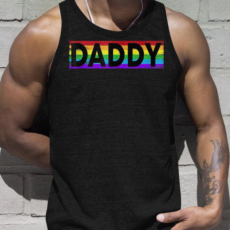 Funny Pride Daddy Proud Gay Lesbian Lgbt Gift Fathers Day Unisex Tank Top Gifts for Him
