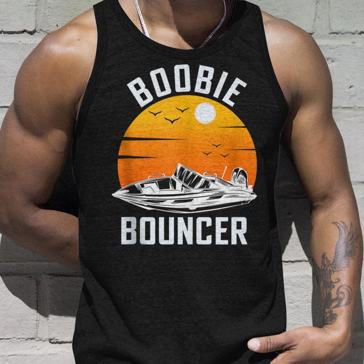 Funny Sailing Boat Boobie Bouncer Vintage Unisex Tank Top Gifts for Him