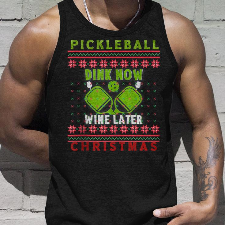 Ugly Christmas Sweater Kitchen Ace Pickleball Player Tank Top Gifts for Him