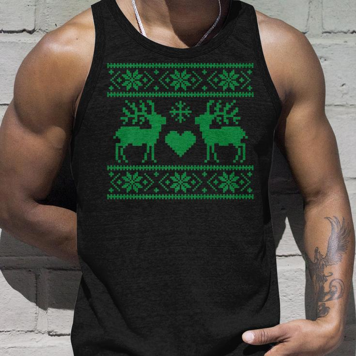 Ugly Christmas Sweater Style Tank Top Gifts for Him
