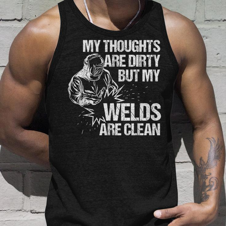 Funny Welding Designs For Men Dad Metal Workers Blacksmith Unisex Tank Top Gifts for Him