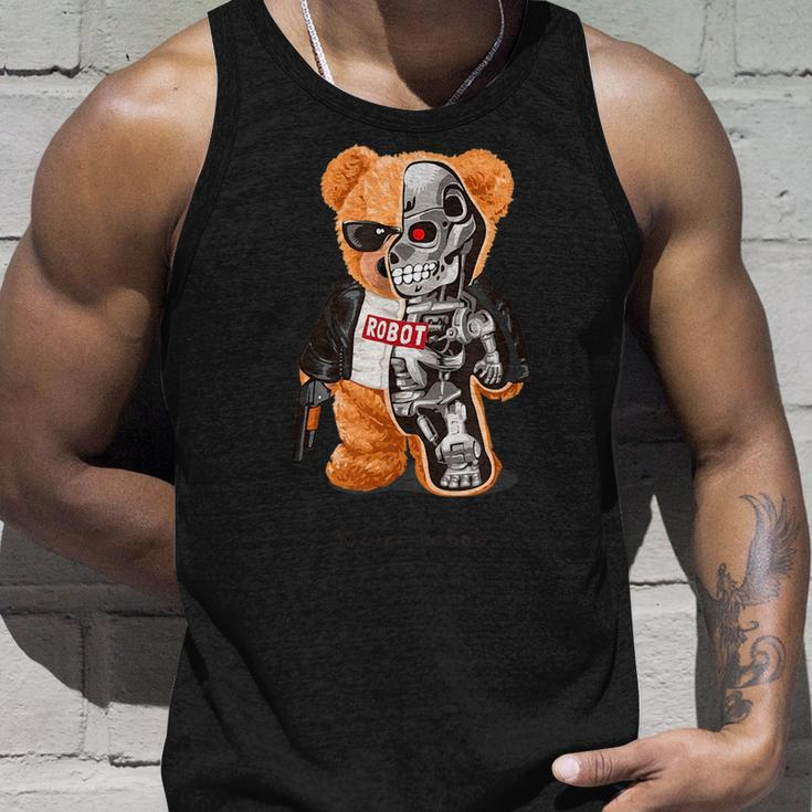 Future Is Now - Teddy Bear Robot Unisex Tank Top Gifts for Him