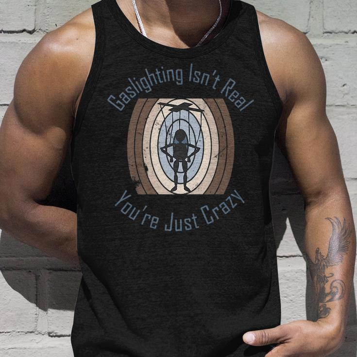 Gaslighting Isnt Real Puppet Unisex Tank Top Gifts for Him
