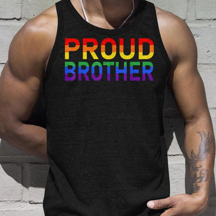 Gay Pride Lgbtqia Proud Brother Lgbt Parent Pride Brother Unisex Tank Top Gifts for Him