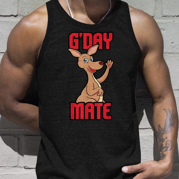 Gday Mate Kangaroo Lover Australia Aussie Hello Gift Unisex Tank Top Gifts for Him