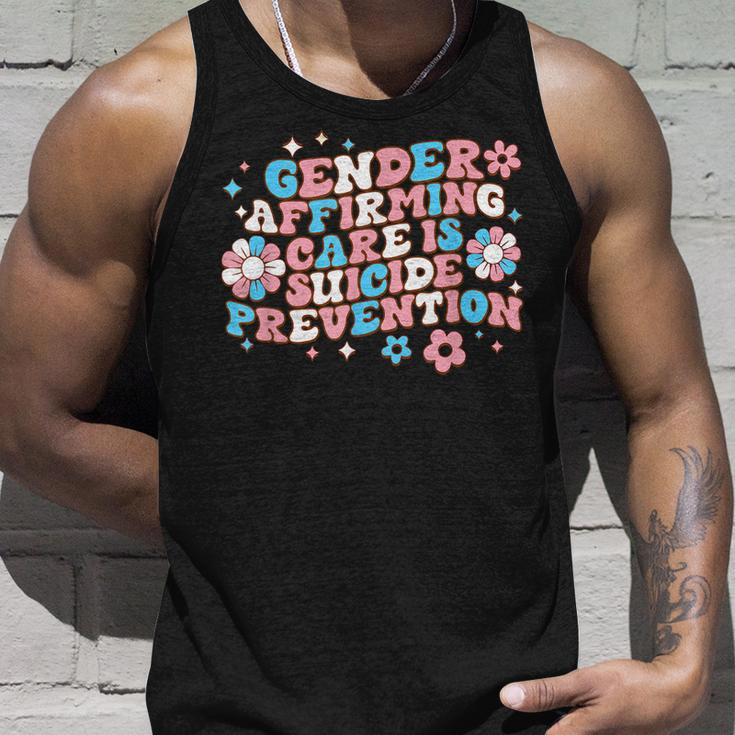 Gender Affirming Care Is Suicide Prevention Trans Rights Unisex Tank Top Gifts for Him