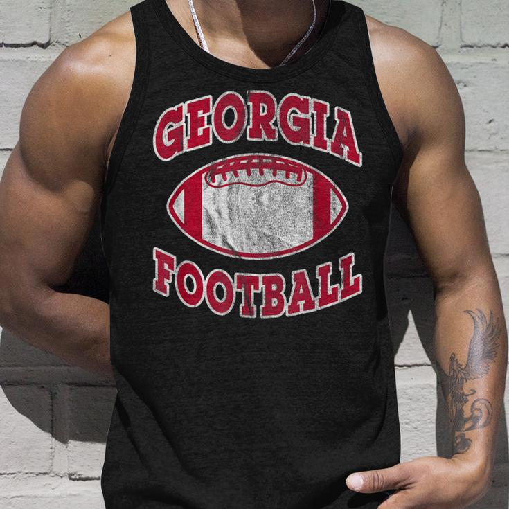 Georgia Football Vintage Distressed Unisex Tank Top Gifts for Him