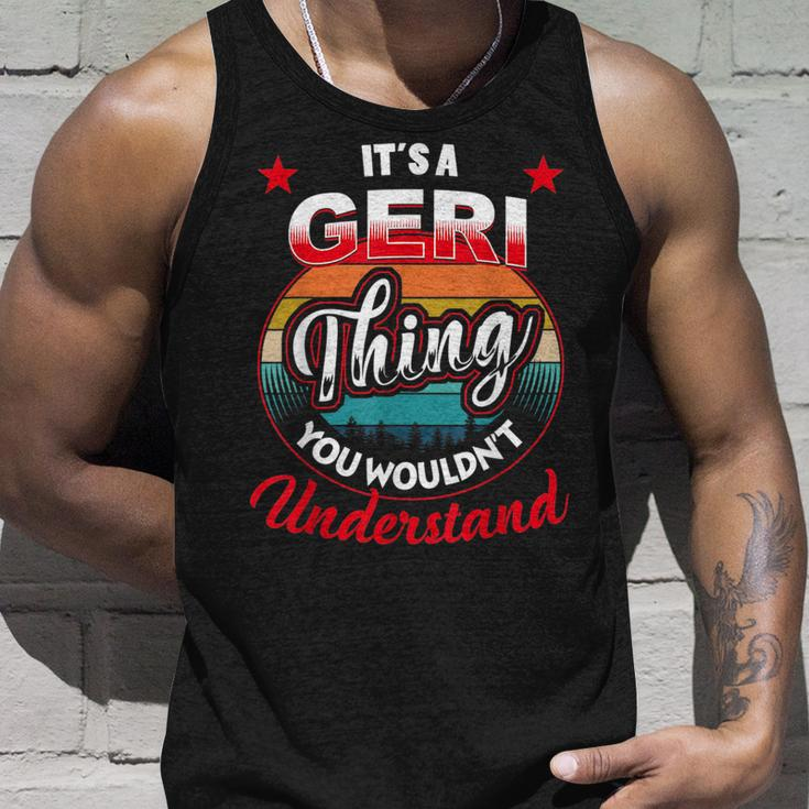 Geri Retro Name Its A Geri Thing Unisex Tank Top Gifts for Him