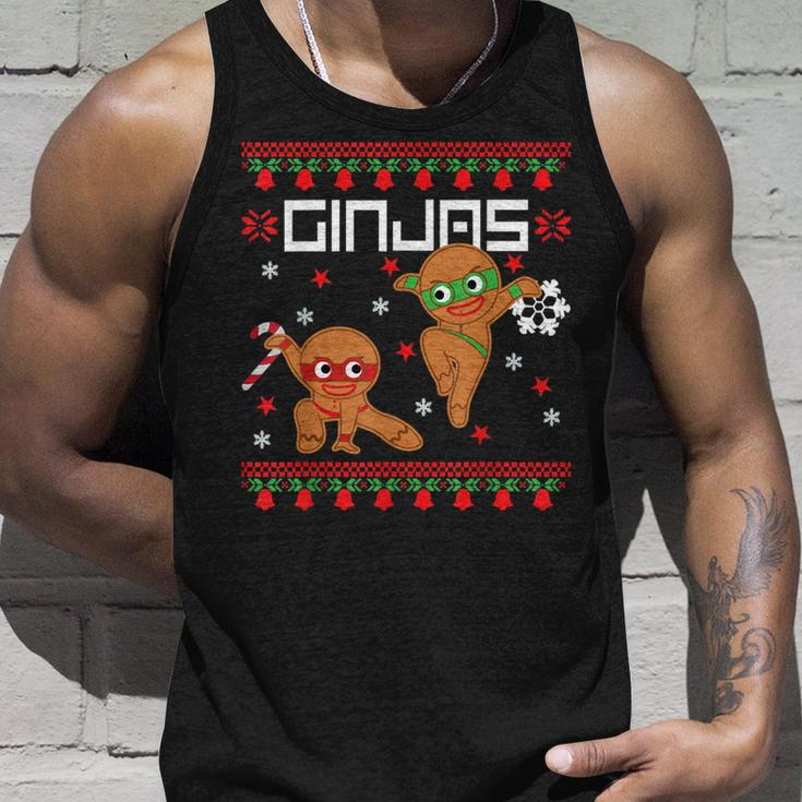Ginjas Gingerbread Ninjas Ugly Christmas Sweater Meme Tank Top Gifts for Him