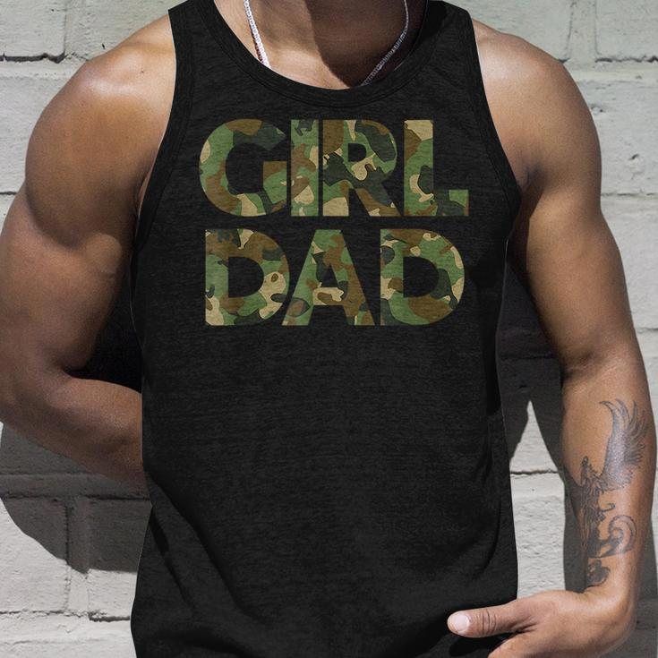 Girl Dad Men Proud Father Of Girls Fathers Day Camo Unisex Tank Top Gifts for Him