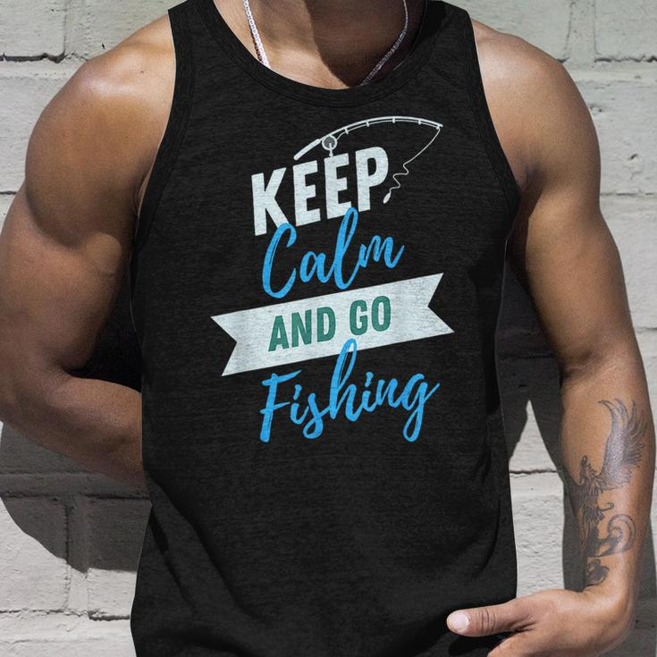 Go Fishing Gift From Kids Fathers Day DadUnisex Tank Top Gifts for Him
