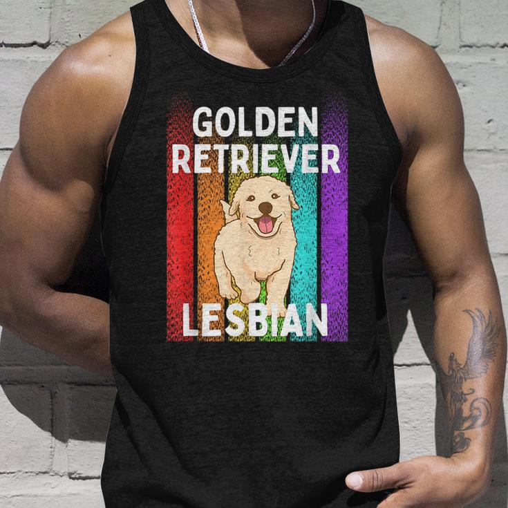 Golden Retriever Lesbian Unisex Tank Top Gifts for Him