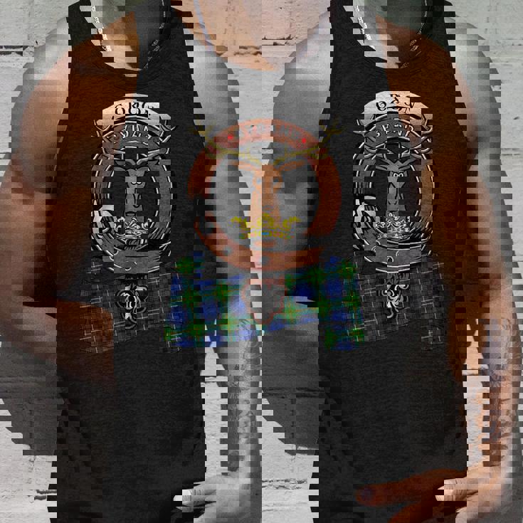 Gordon Scottish Clan Badge & Tartan Unisex Tank Top Gifts for Him