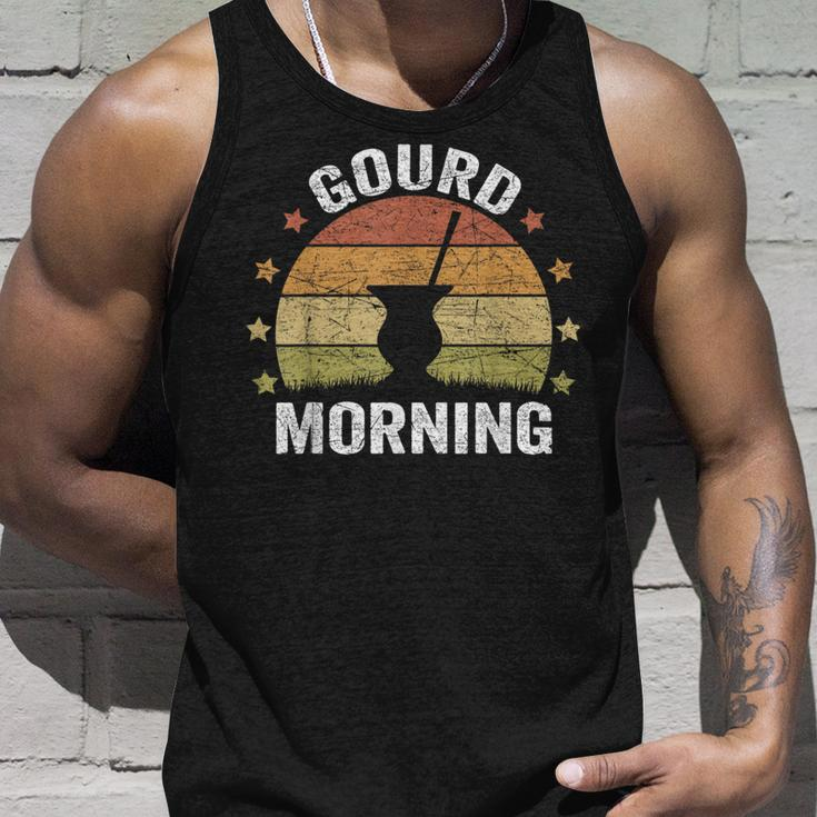 Gourd Morning Yerba Mate Gourd Funny Argentina Mate Pun Unisex Tank Top Gifts for Him