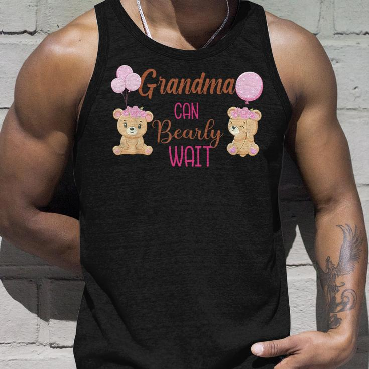 Grandma Can Bearly Wait Bear Gender Neutral Girl Baby Shower Unisex Tank Top Gifts for Him