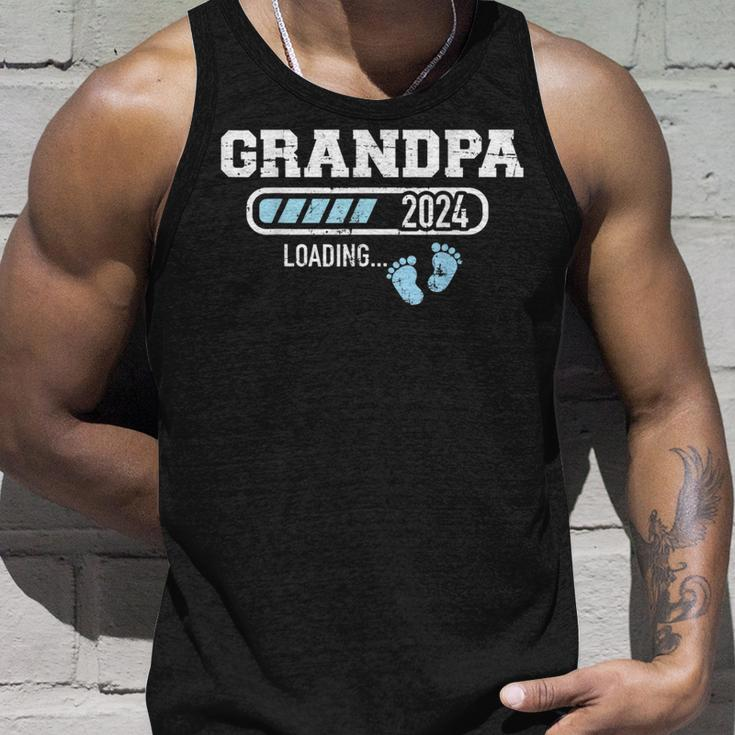 Grandpa 2024 Loading For Pregnancy Announcement Unisex Tank Top Gifts for Him