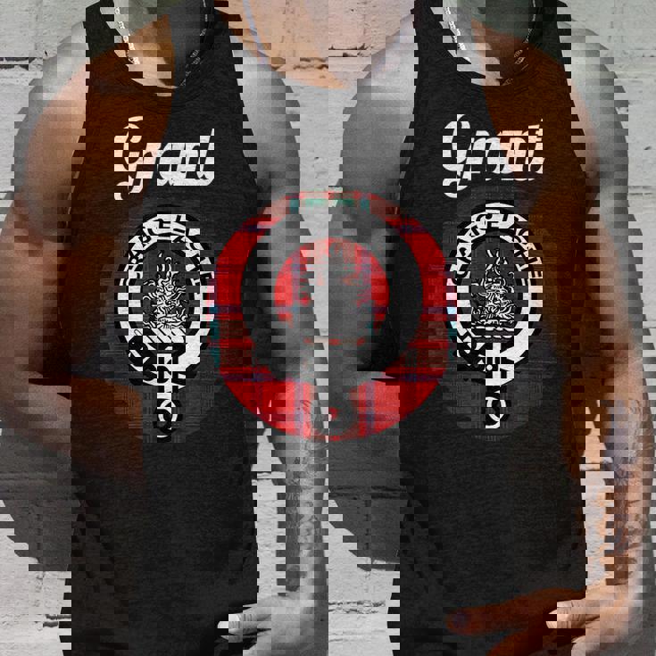Grant Clan Scottish Name Coat Of Arms Tartan Unisex Tank Top Gifts for Him
