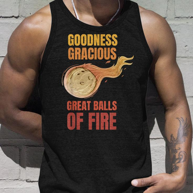 Great Balls Of Fire Funny Flaming Meteor Comet Asteroid Unisex Tank Top Gifts for Him