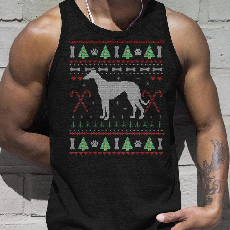 Greyhound Ugly Sweater Christmas Dog Lover Tank Top Gifts for Him