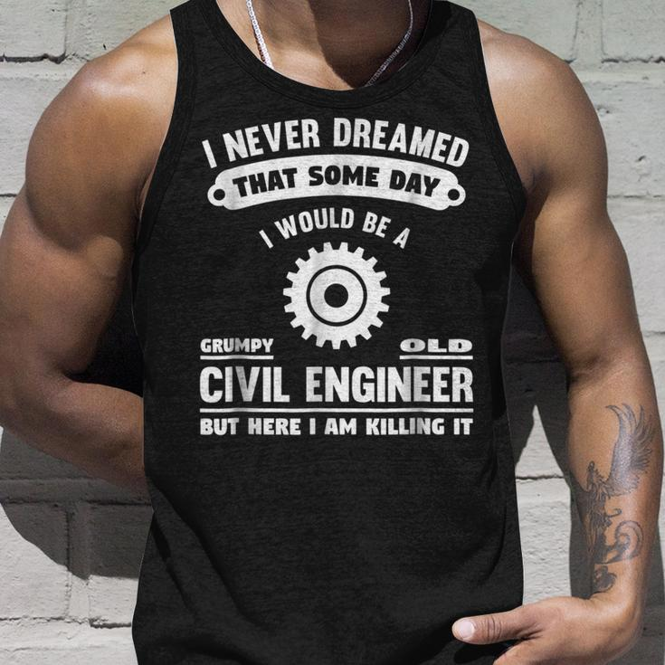 Grumpy Old Civil Engineer Gift Gift For Mens Unisex Tank Top Gifts for Him
