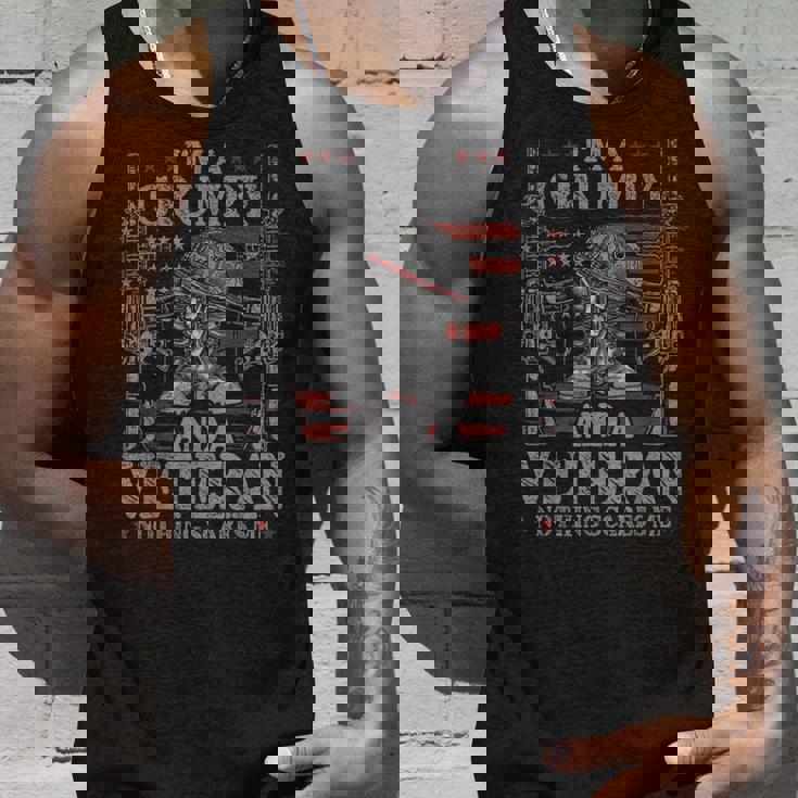 Grumpy Veterans Day Grandpa Im Grumpy And A Veteran Tank Top Gifts for Him