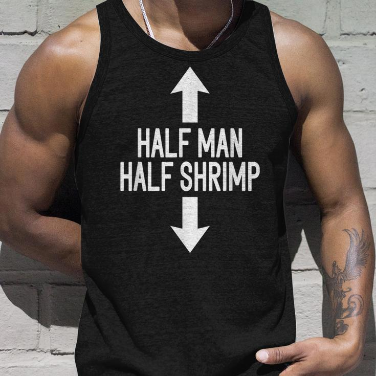 Half Man Half Shrimp Funny Unisex Tank Top Gifts for Him