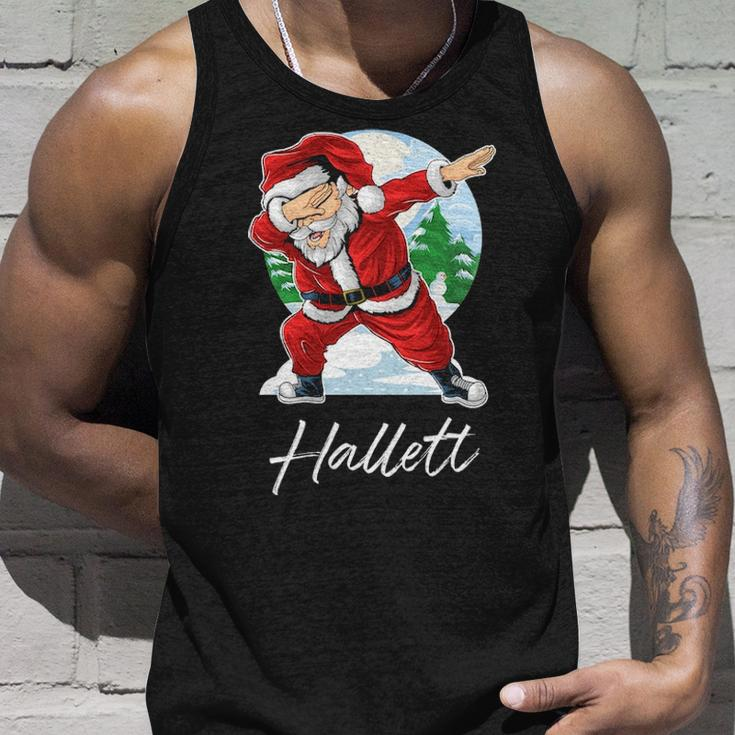 Hallett Name Gift Santa Hallett Unisex Tank Top Gifts for Him