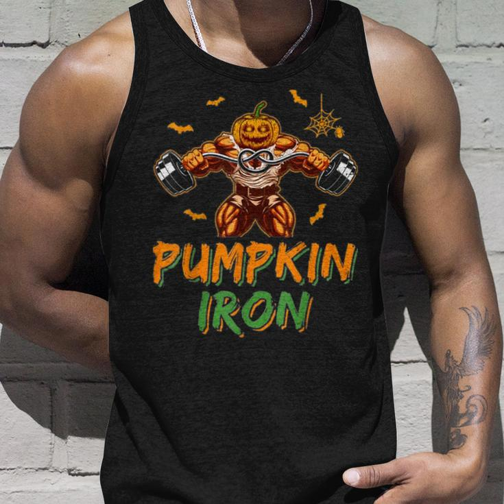 Halloween Gym Workout Pumpkin Iron Motivation For Tank Top Gifts for Him