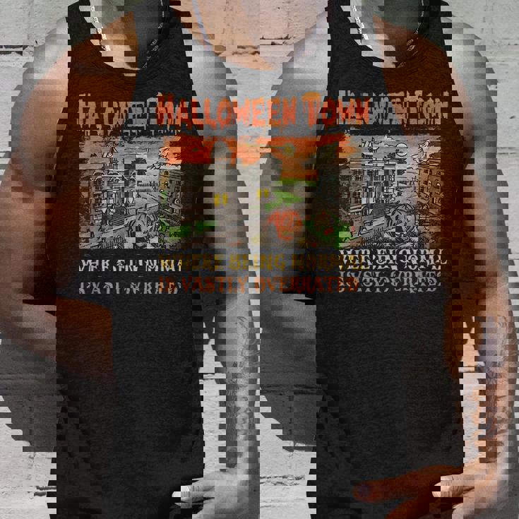 Halloween Town Where Being Normal Is Vastly Overrated Tank Top Gifts for Him