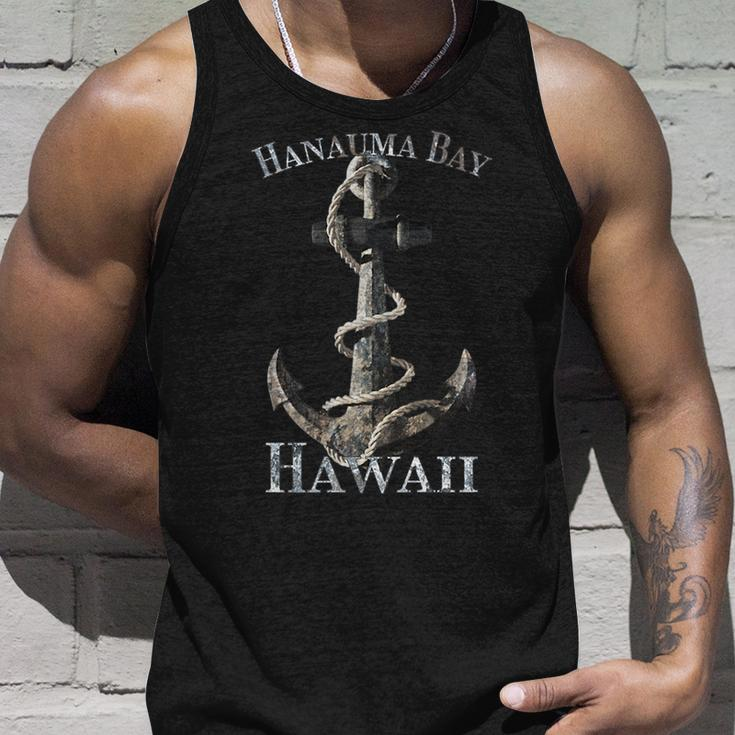 Hanauma Bay Hawaii Vacation Nautical Anchor Sailing Unisex Tank Top Gifts for Him