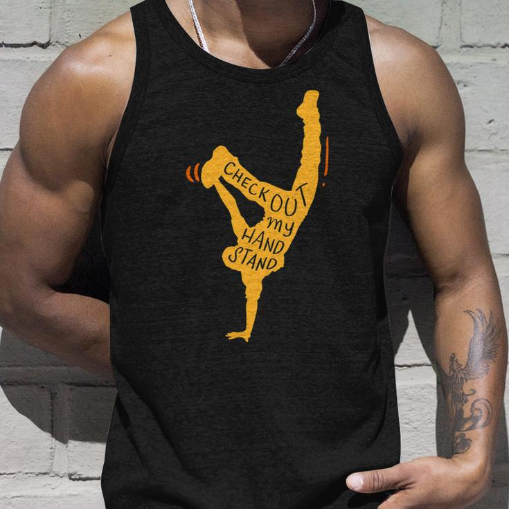Handstand Funny Saying Turner Gymnastic Fitness Unisex Tank Top Gifts for Him