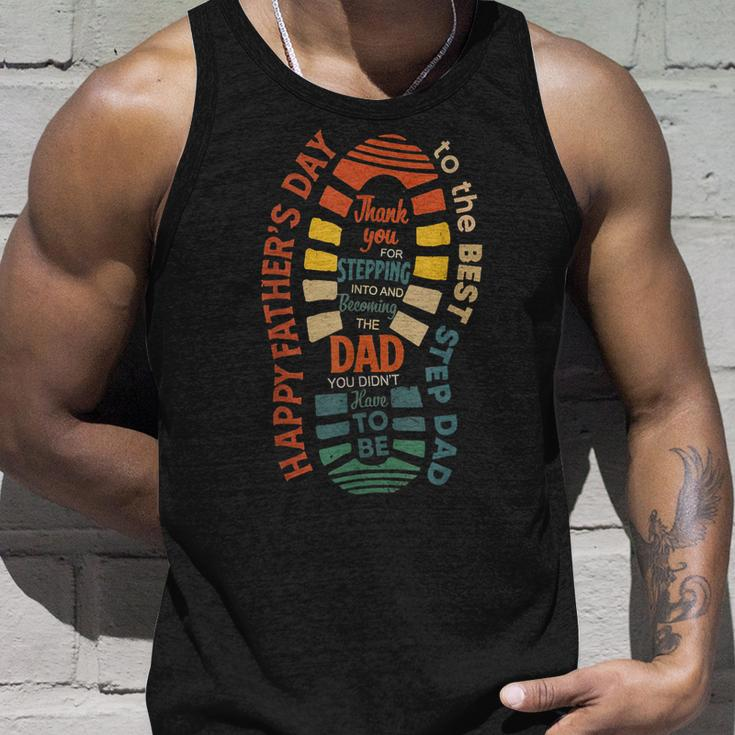 Happy Fathers Day To The Best Step Dad Fathers Day Unisex Tank Top Gifts for Him