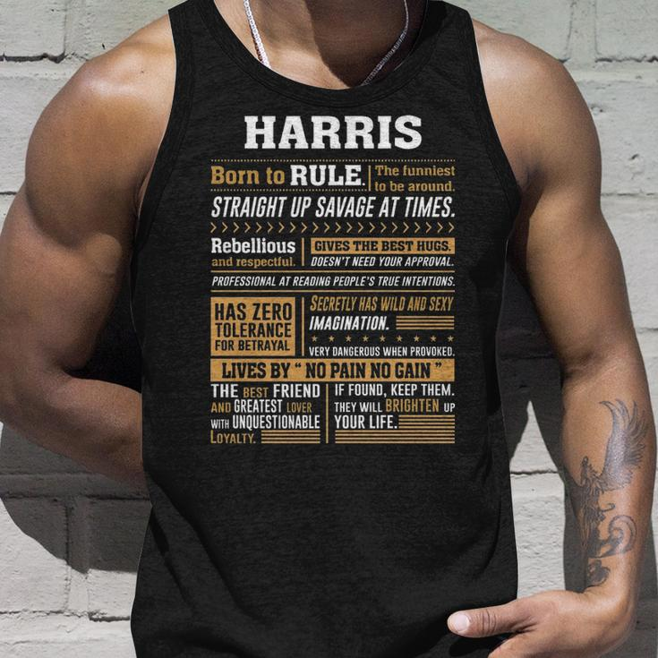 Harris Name Gift Harris Born To Rule V2 Unisex Tank Top Gifts for Him