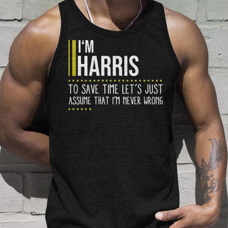 Harris Name Gift Im Harris Im Never Wrong Unisex Tank Top Gifts for Him