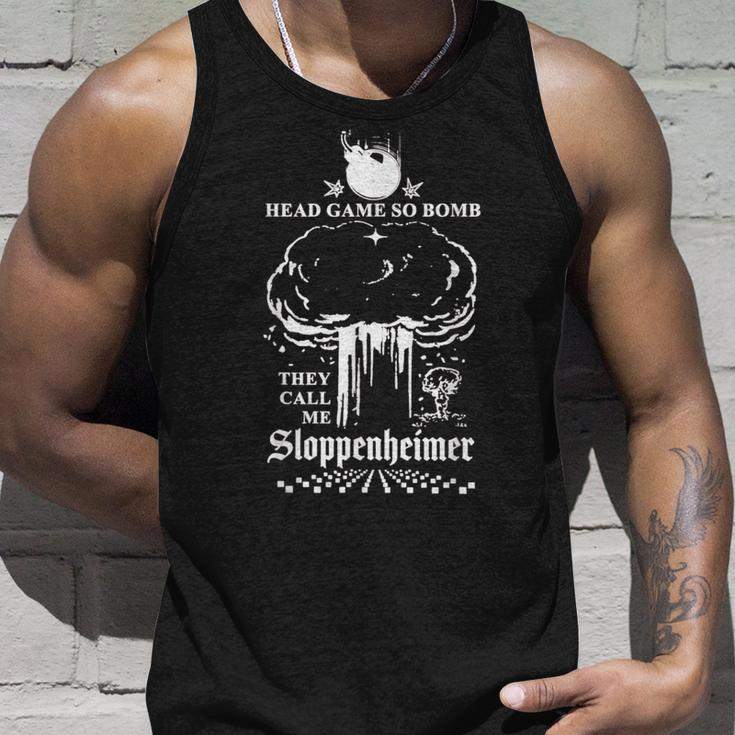 Head Game So Bomb They Call Me Sloppenheimer Unisex Tank Top Gifts for Him