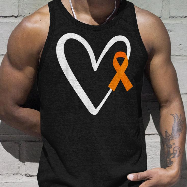 Heart End Gun Violence Awareness Orange Ribbon Enough Tank Top Gifts for Him
