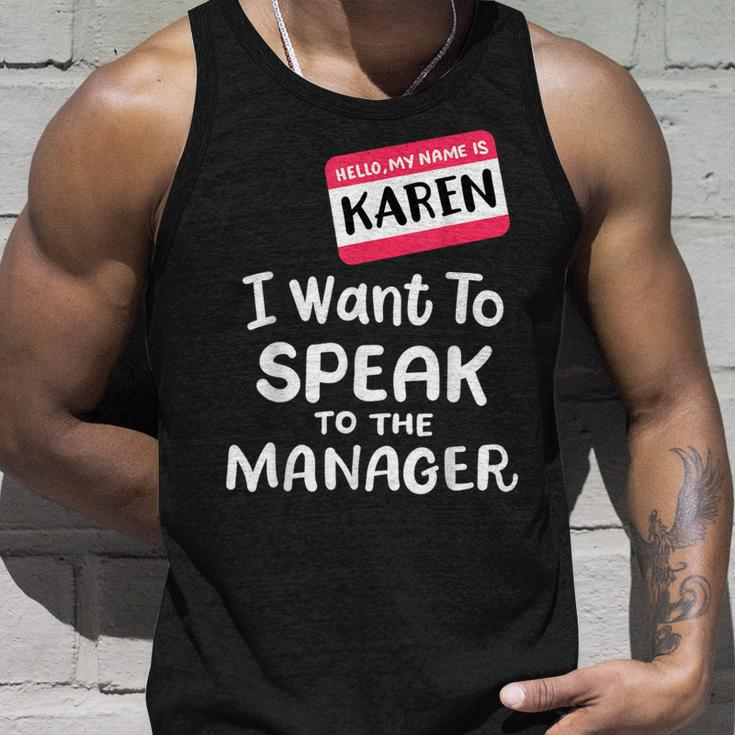 Hello I'm Karen I Want To Speak To Manager Halloween Tank Top Gifts for Him