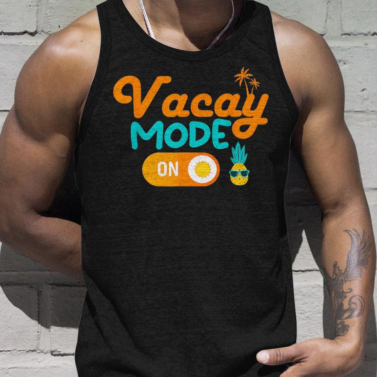 Hello Summer Vacay Mode On Pineapple Beach Vacation Vacation Tank Top Gifts for Him