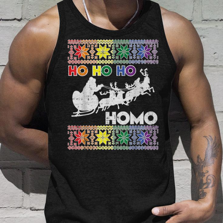 Ho Ho Homo Gay Ugly Xmas Sweater Lgbt Christmas Tank Top Gifts for Him