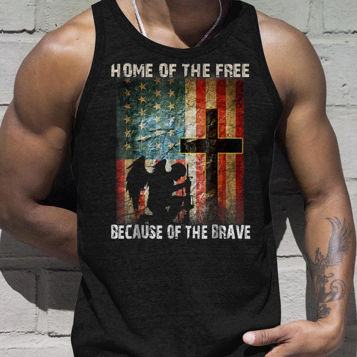 Home Of The Free Because Of The Brave Veterans Unisex Tank Top Gifts for Him