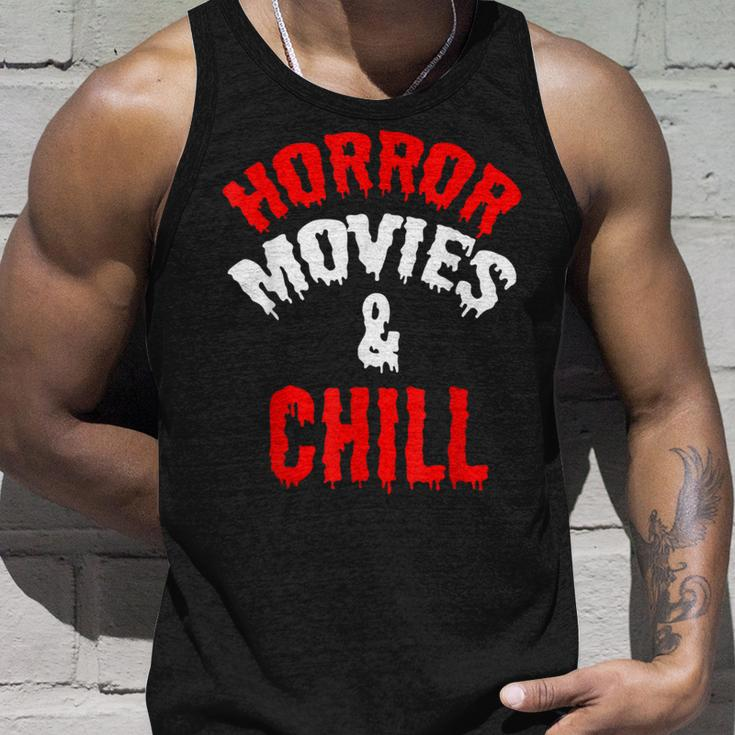 HorrorHorror Movies And Chill Movies Tank Top Gifts for Him