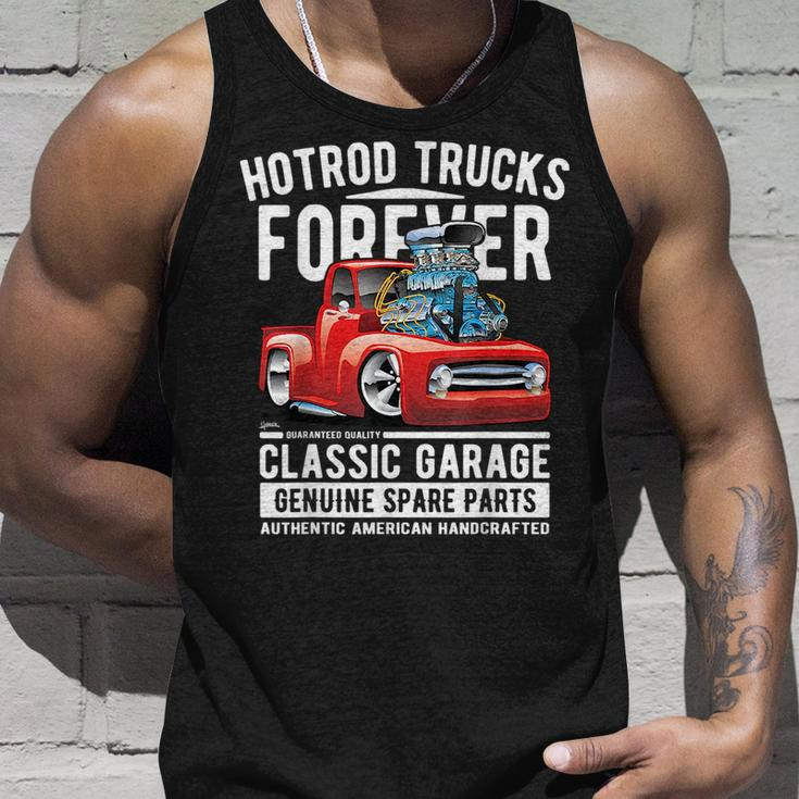 Hotrod Trucks Forever Cartoon Classic Truck Design Unisex Tank Top Gifts for Him