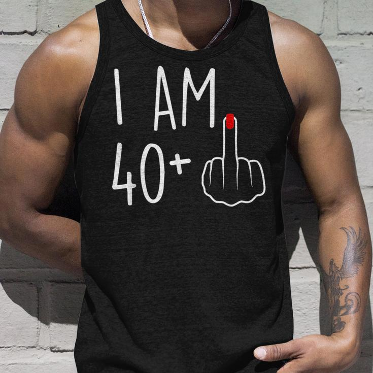 I Am 40 Plus 1 Middle Finger For A 41St Birthday Unisex Tank Top Gifts for Him