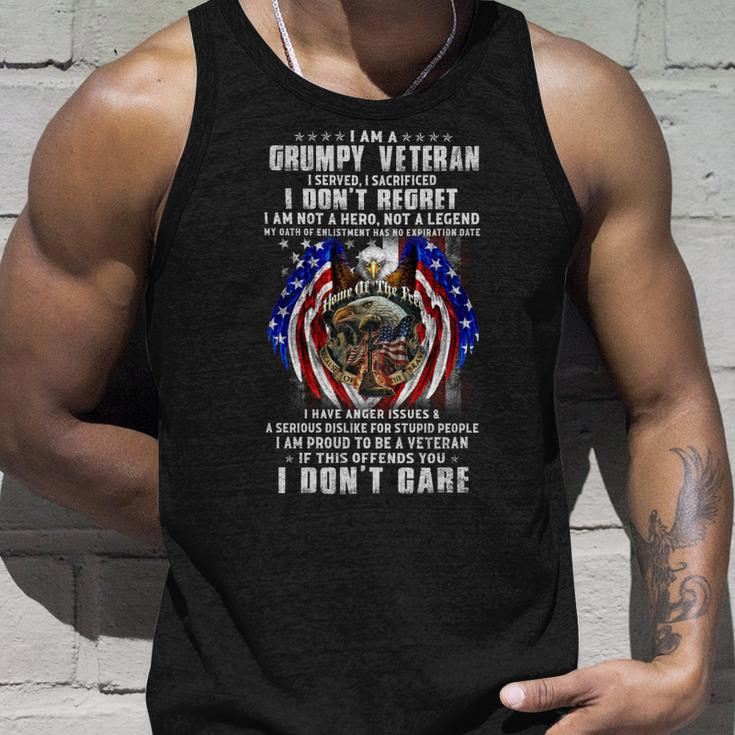 I Am A Grumpy Veteran 1 Unisex Tank Top Gifts for Him