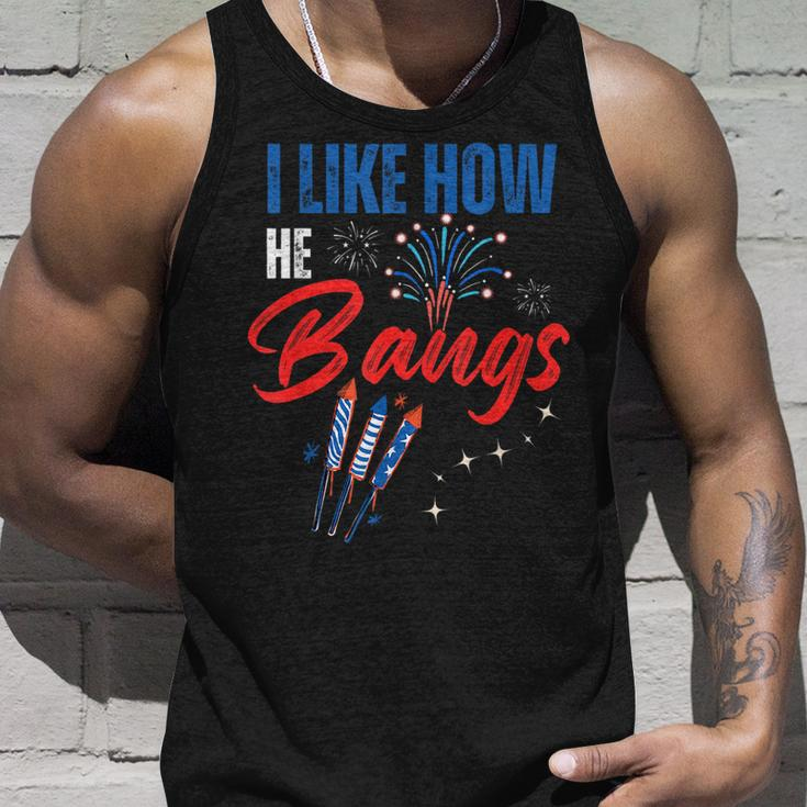 I Like How He Bangs I Like How She Explodes 4Th Of July Unisex Tank Top Gifts for Him