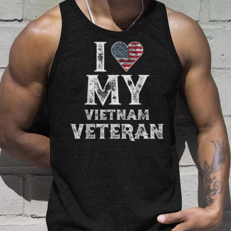 I Love My Vietnam Veteran Vintage Veterans Day Gift Unisex Tank Top Gifts for Him